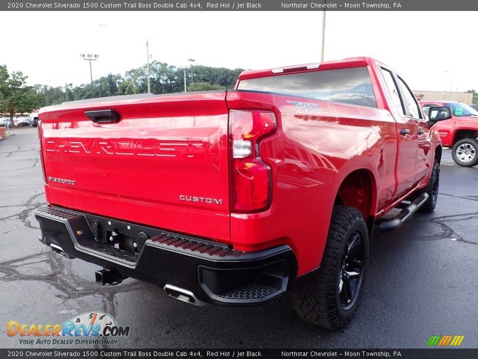 2020 Chevrolet Silverado 1500 Custom Trail Boss Double Cab 4x4 Red Hot / Jet Black Photo #7