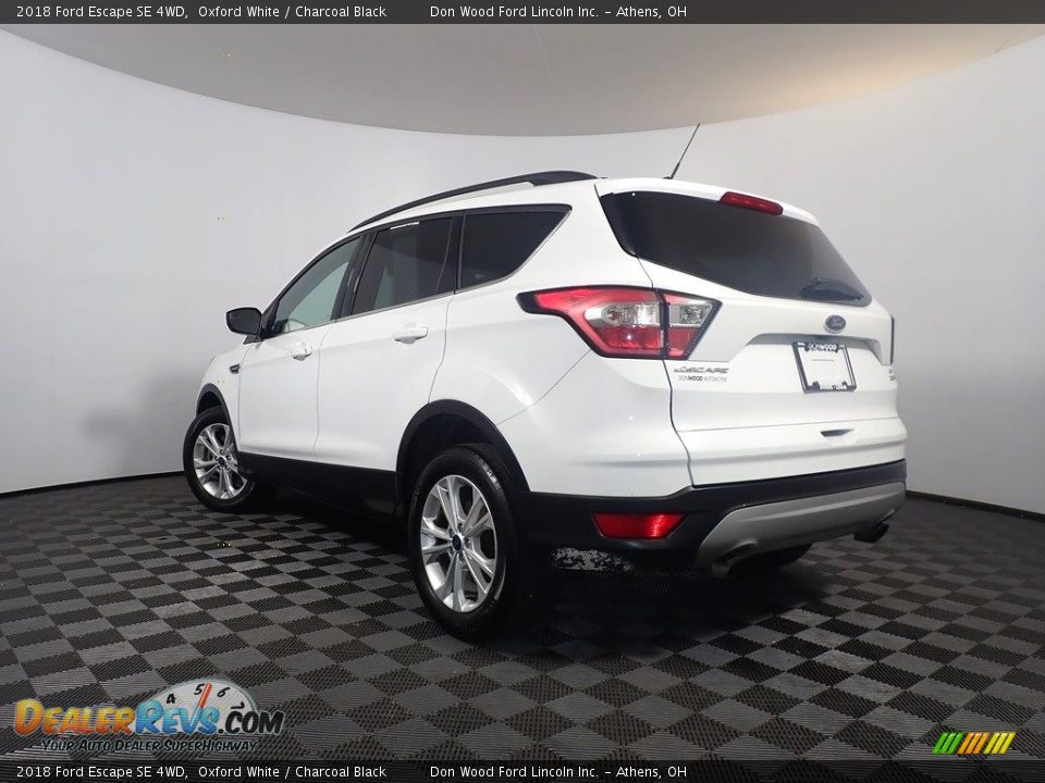 2018 Ford Escape SE 4WD Oxford White / Charcoal Black Photo #11