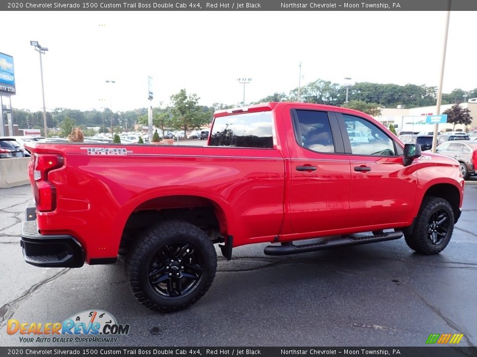 2020 Chevrolet Silverado 1500 Custom Trail Boss Double Cab 4x4 Red Hot / Jet Black Photo #8