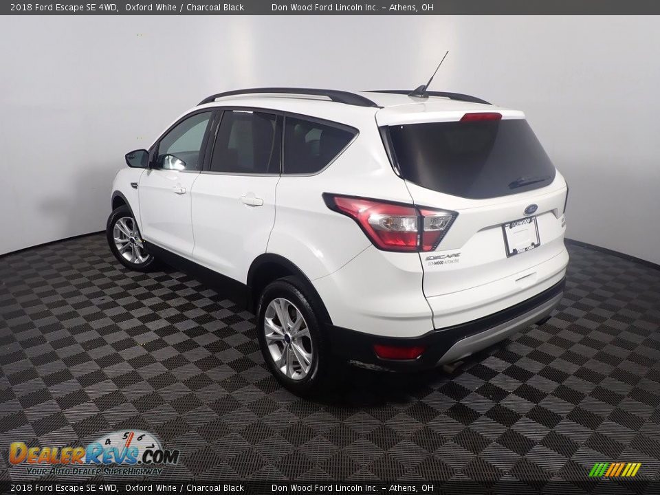 2018 Ford Escape SE 4WD Oxford White / Charcoal Black Photo #12