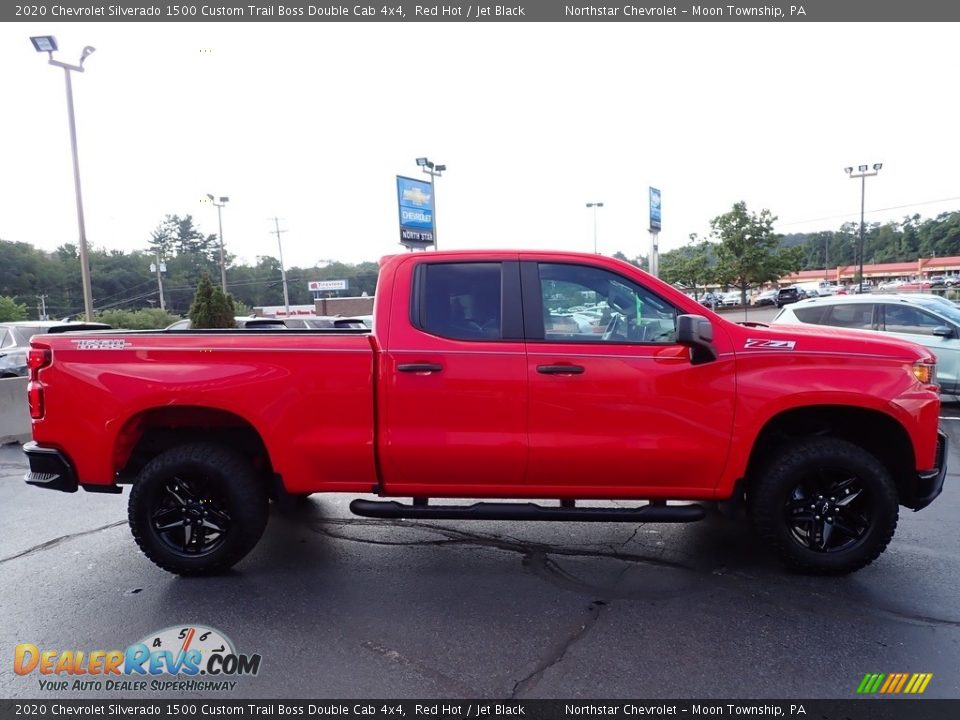 2020 Chevrolet Silverado 1500 Custom Trail Boss Double Cab 4x4 Red Hot / Jet Black Photo #9