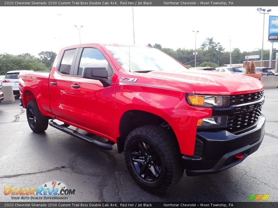 2020 Chevrolet Silverado 1500 Custom Trail Boss Double Cab 4x4 Red Hot / Jet Black Photo #10