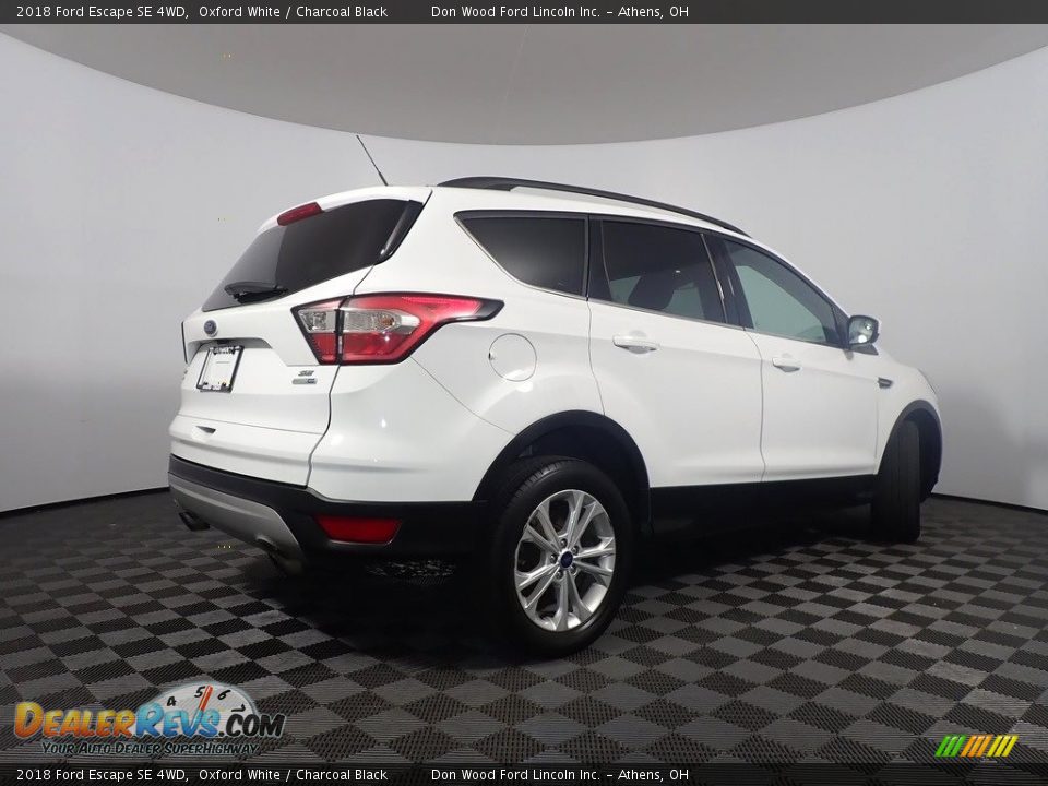 2018 Ford Escape SE 4WD Oxford White / Charcoal Black Photo #15