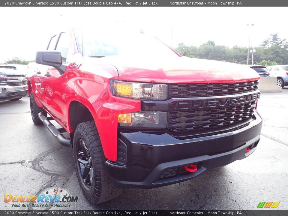 2020 Chevrolet Silverado 1500 Custom Trail Boss Double Cab 4x4 Red Hot / Jet Black Photo #11