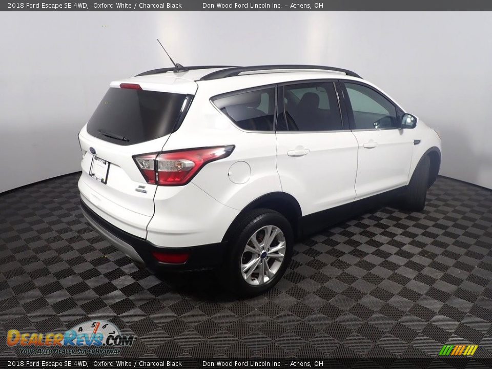 2018 Ford Escape SE 4WD Oxford White / Charcoal Black Photo #16