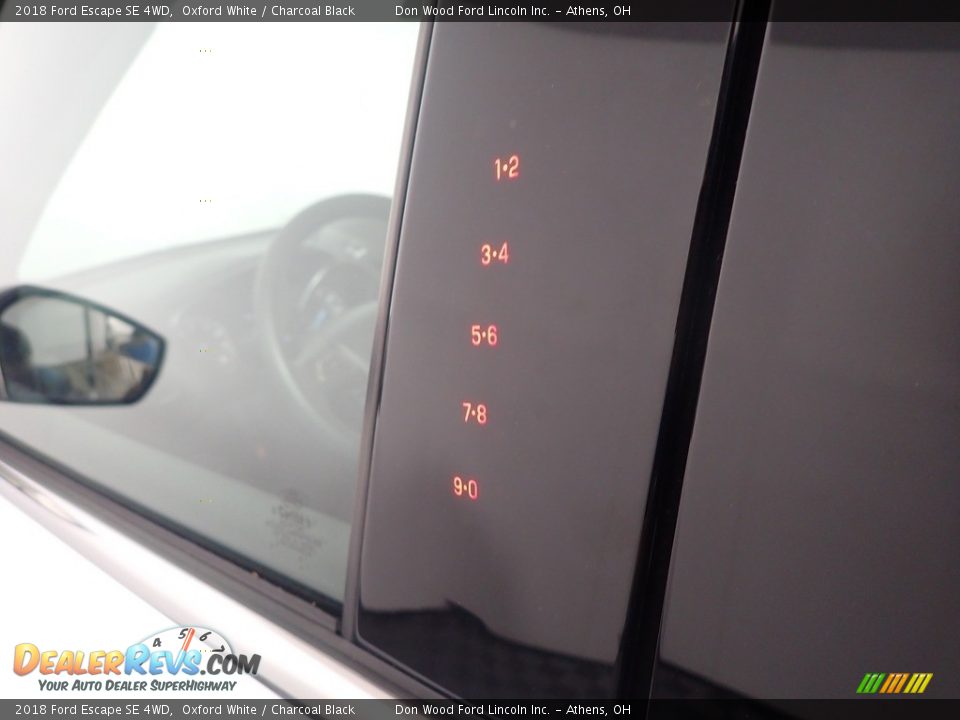 2018 Ford Escape SE 4WD Oxford White / Charcoal Black Photo #19