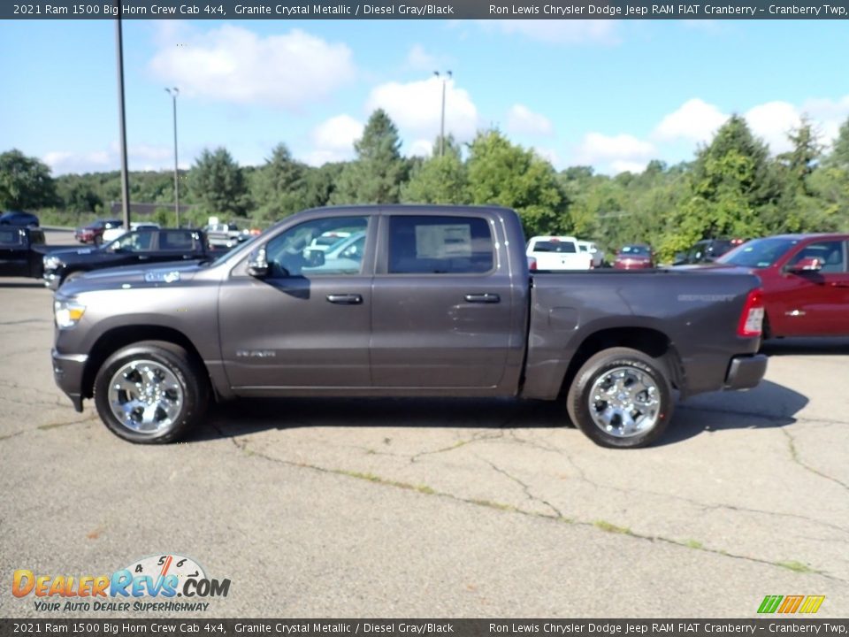 2021 Ram 1500 Big Horn Crew Cab 4x4 Granite Crystal Metallic / Diesel Gray/Black Photo #2