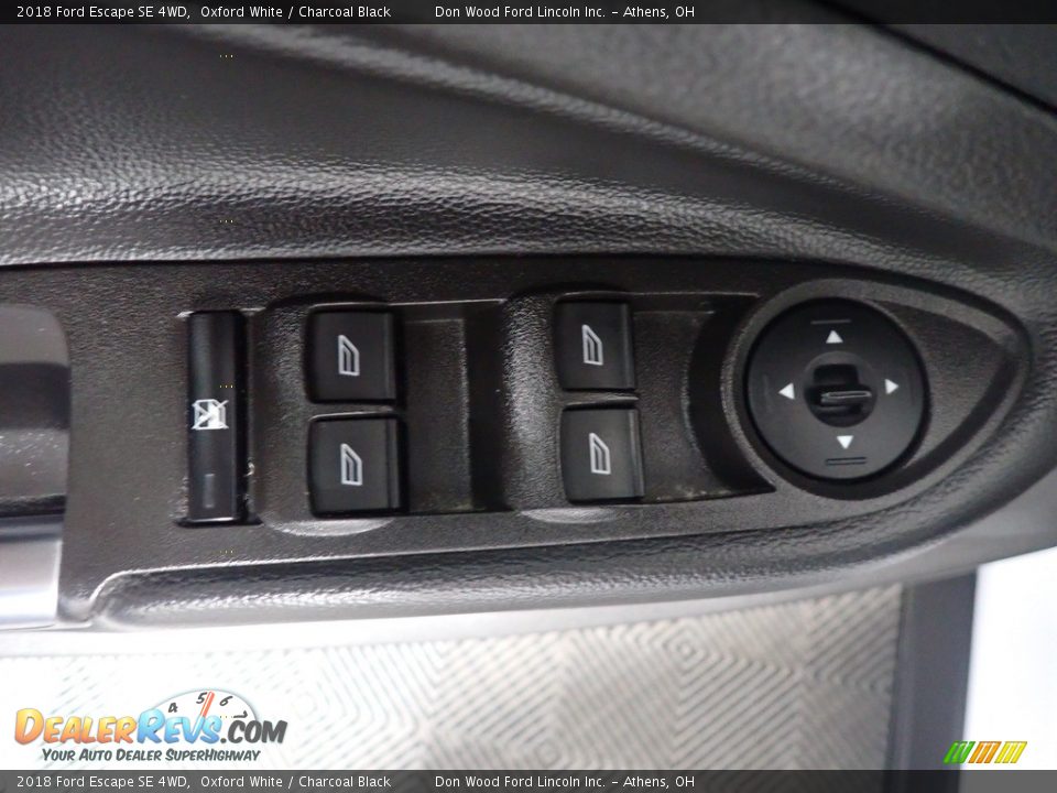 2018 Ford Escape SE 4WD Oxford White / Charcoal Black Photo #21