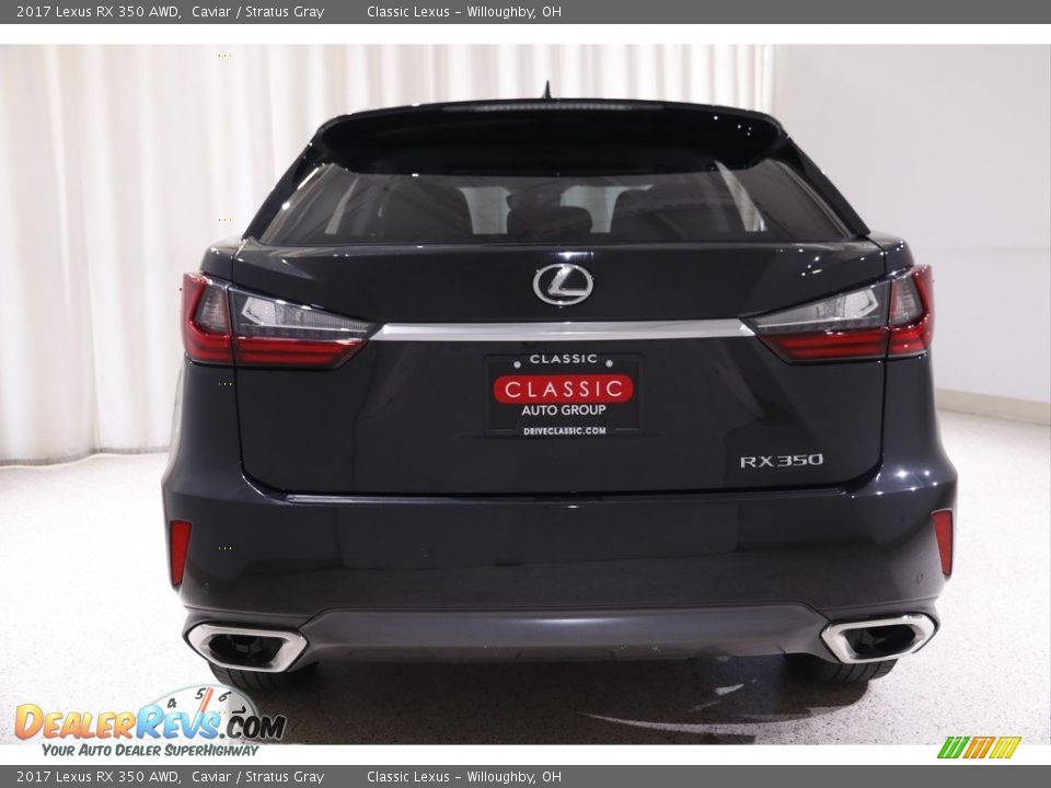 2017 Lexus RX 350 AWD Caviar / Stratus Gray Photo #22