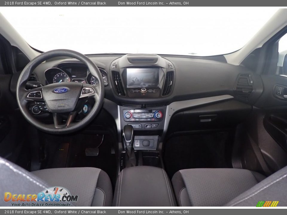 2018 Ford Escape SE 4WD Oxford White / Charcoal Black Photo #24