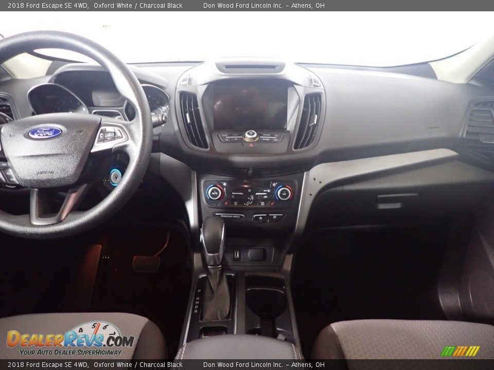 2018 Ford Escape SE 4WD Oxford White / Charcoal Black Photo #25