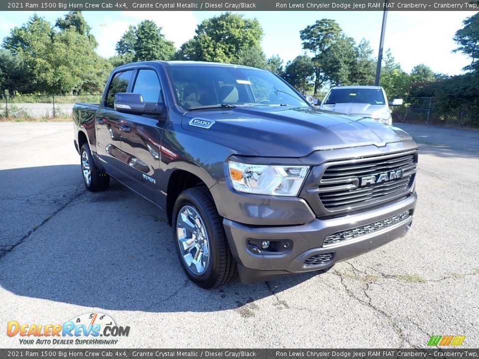 2021 Ram 1500 Big Horn Crew Cab 4x4 Granite Crystal Metallic / Diesel Gray/Black Photo #7