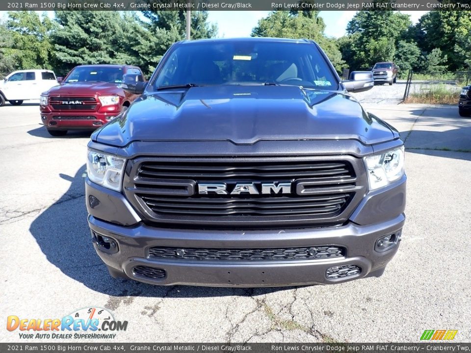 2021 Ram 1500 Big Horn Crew Cab 4x4 Granite Crystal Metallic / Diesel Gray/Black Photo #8