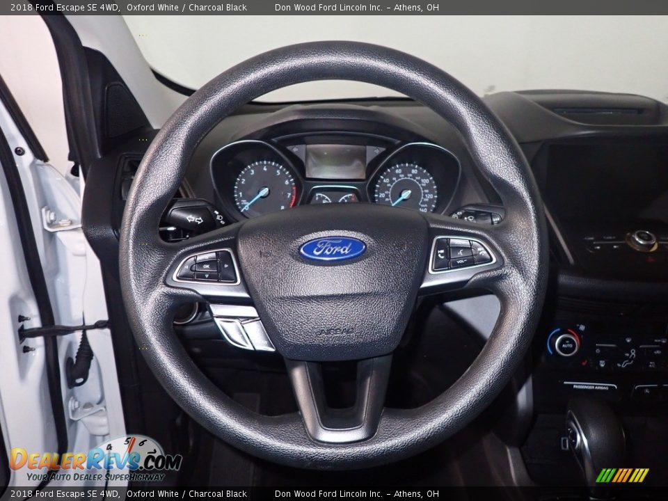 2018 Ford Escape SE 4WD Oxford White / Charcoal Black Photo #27