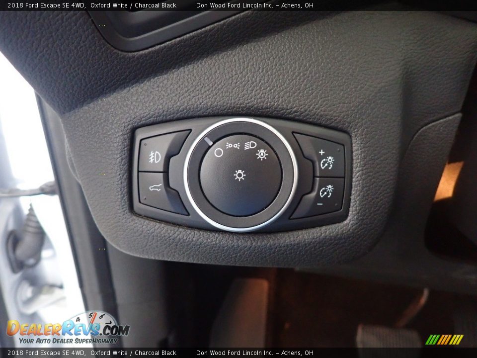 2018 Ford Escape SE 4WD Oxford White / Charcoal Black Photo #31