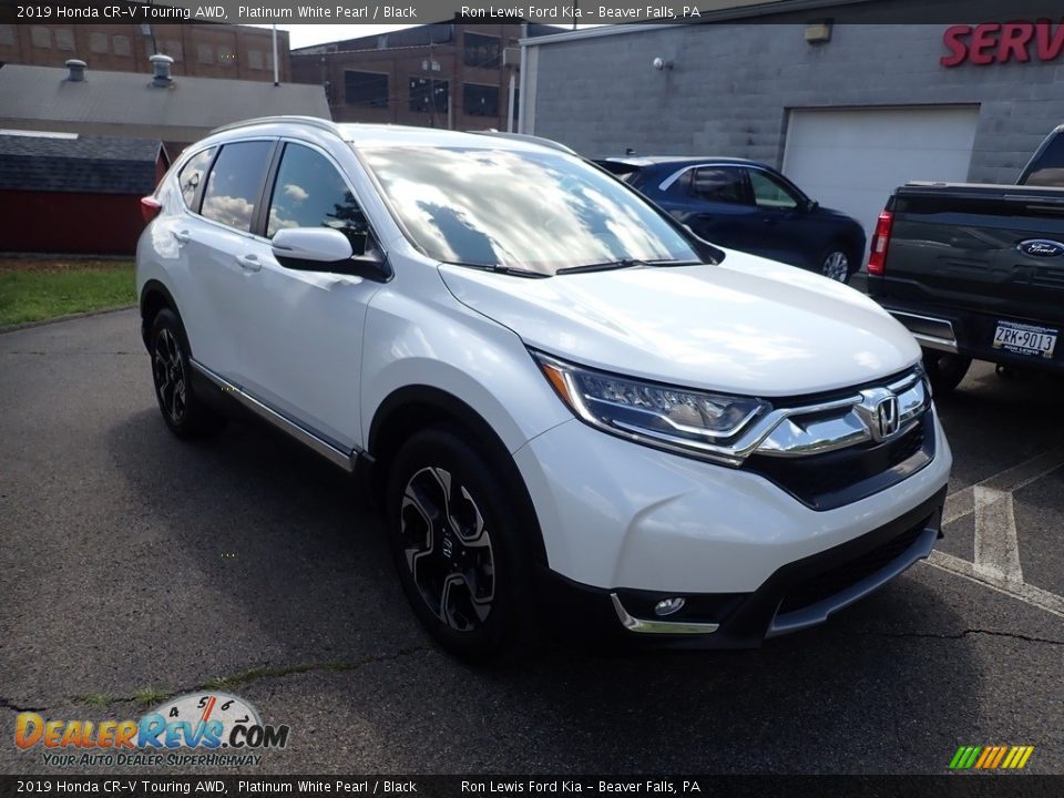 2019 Honda CR-V Touring AWD Platinum White Pearl / Black Photo #3