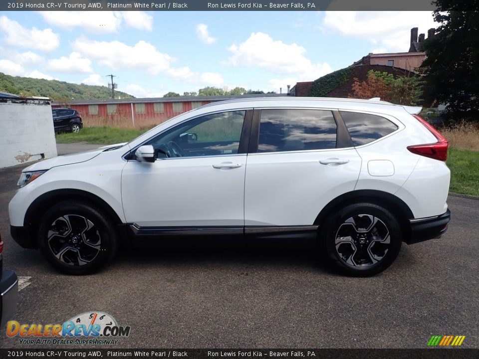 2019 Honda CR-V Touring AWD Platinum White Pearl / Black Photo #6