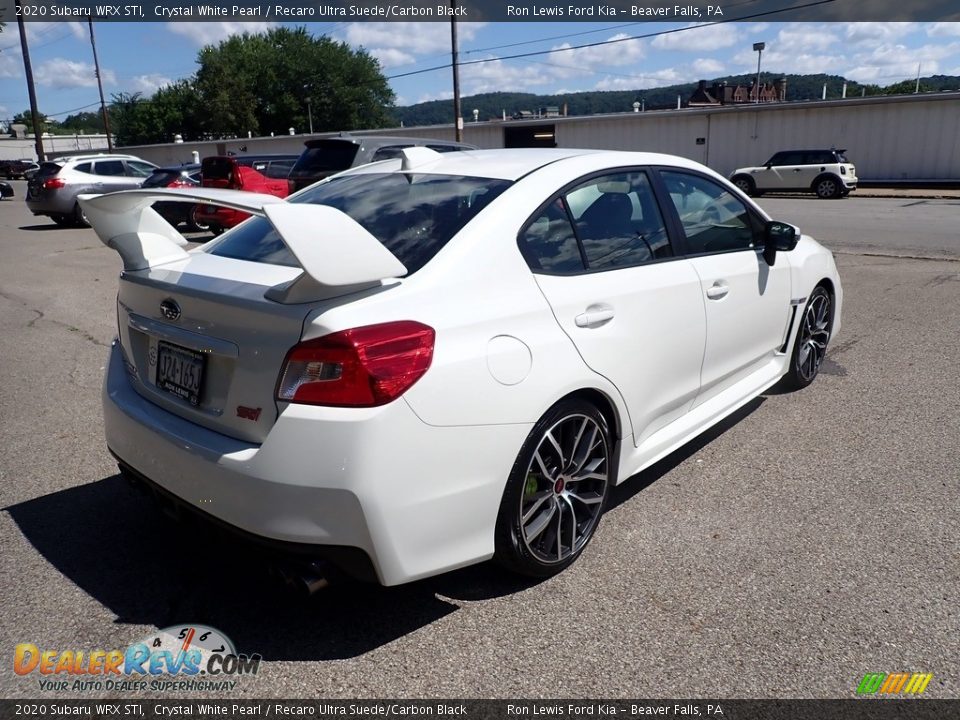 2020 Subaru WRX STI Crystal White Pearl / Recaro Ultra Suede/Carbon Black Photo #2