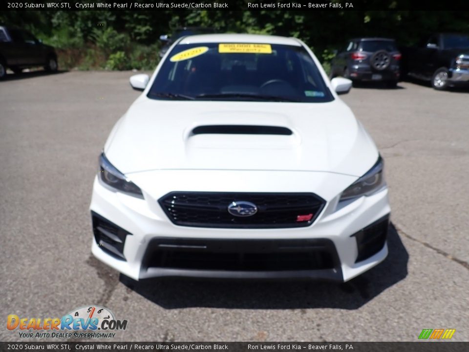 2020 Subaru WRX STI Crystal White Pearl / Recaro Ultra Suede/Carbon Black Photo #4