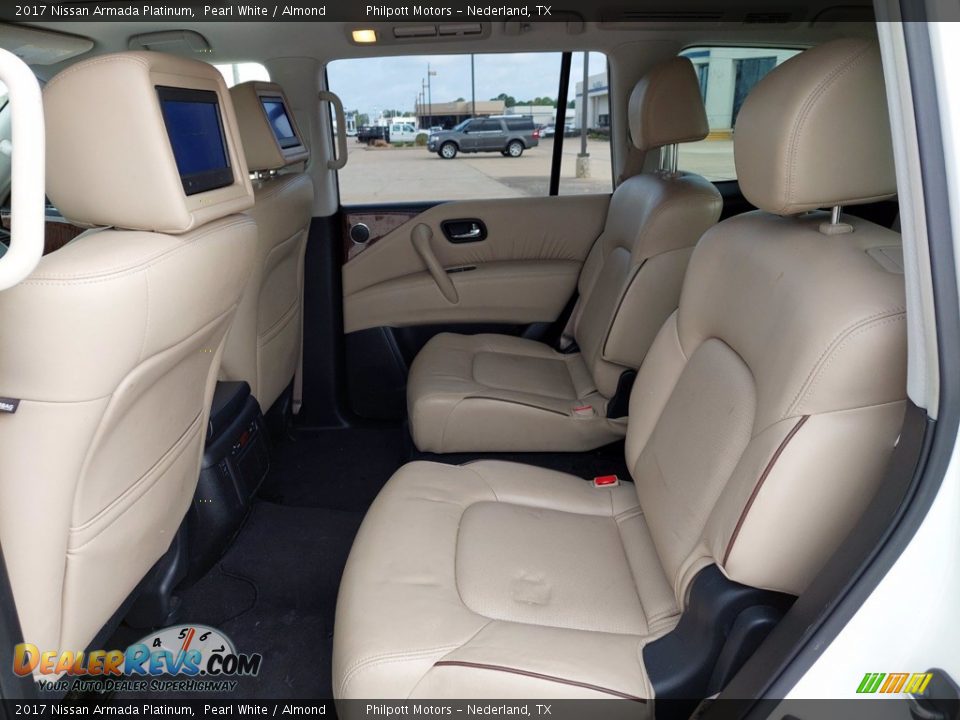 2017 Nissan Armada Platinum Pearl White / Almond Photo #20