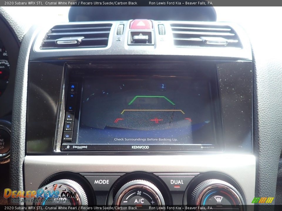 2020 Subaru WRX STI Crystal White Pearl / Recaro Ultra Suede/Carbon Black Photo #16