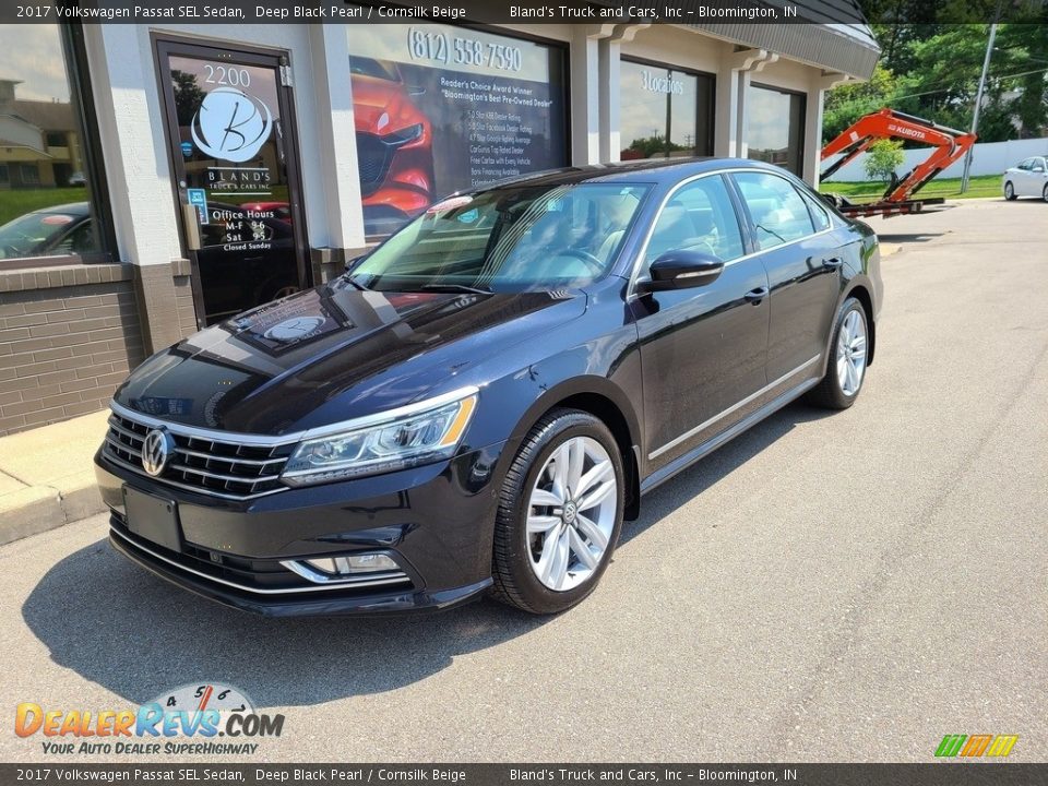 2017 Volkswagen Passat SEL Sedan Deep Black Pearl / Cornsilk Beige Photo #2