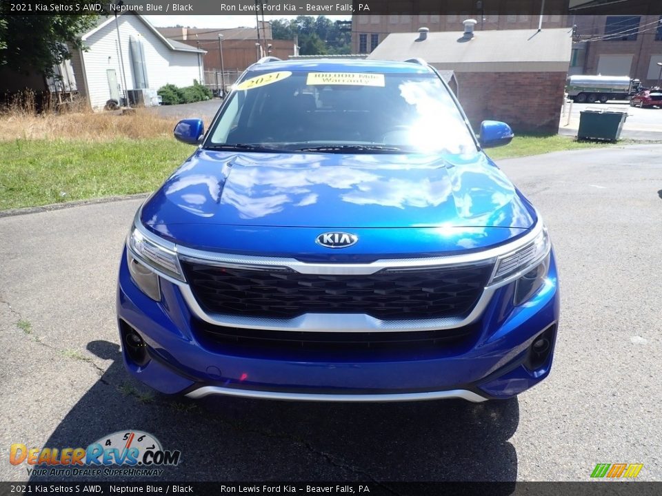 2021 Kia Seltos S AWD Neptune Blue / Black Photo #4