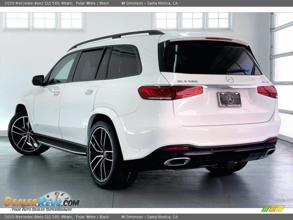 2020 Mercedes-Benz GLS 580 4Matic Polar White / Black Photo #10