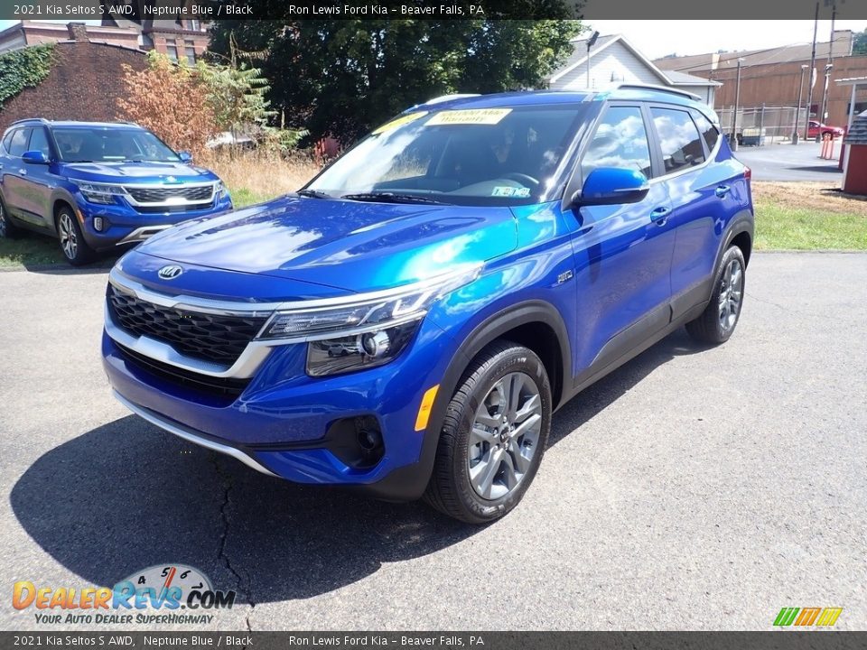 2021 Kia Seltos S AWD Neptune Blue / Black Photo #5