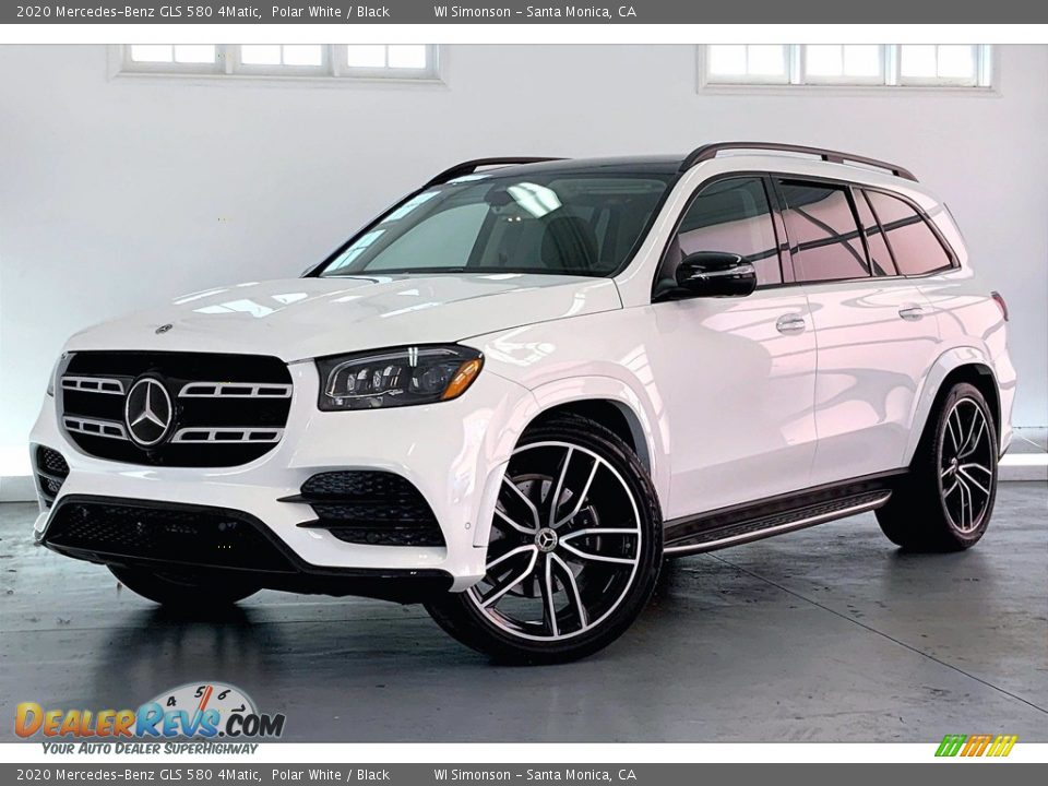 2020 Mercedes-Benz GLS 580 4Matic Polar White / Black Photo #12