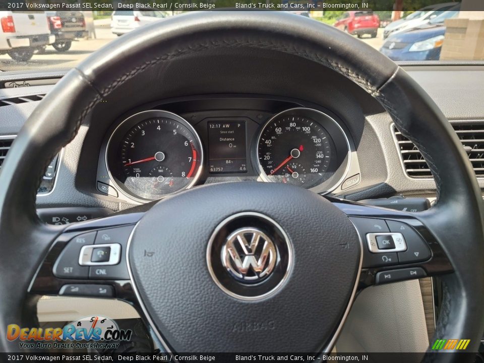 2017 Volkswagen Passat SEL Sedan Deep Black Pearl / Cornsilk Beige Photo #11