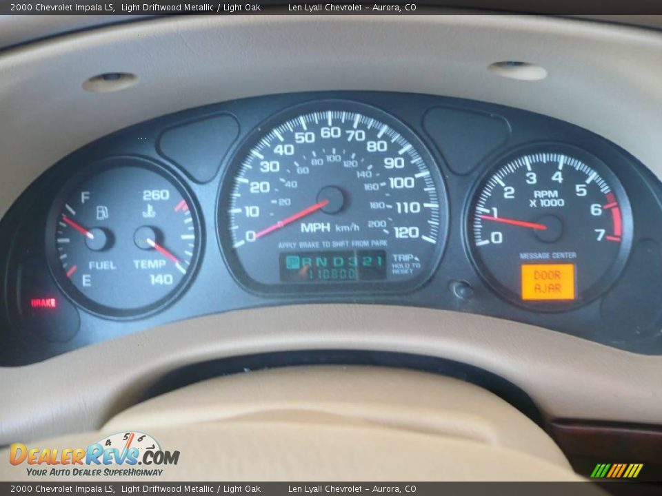 2000 Chevrolet Impala LS Light Driftwood Metallic / Light Oak Photo #16