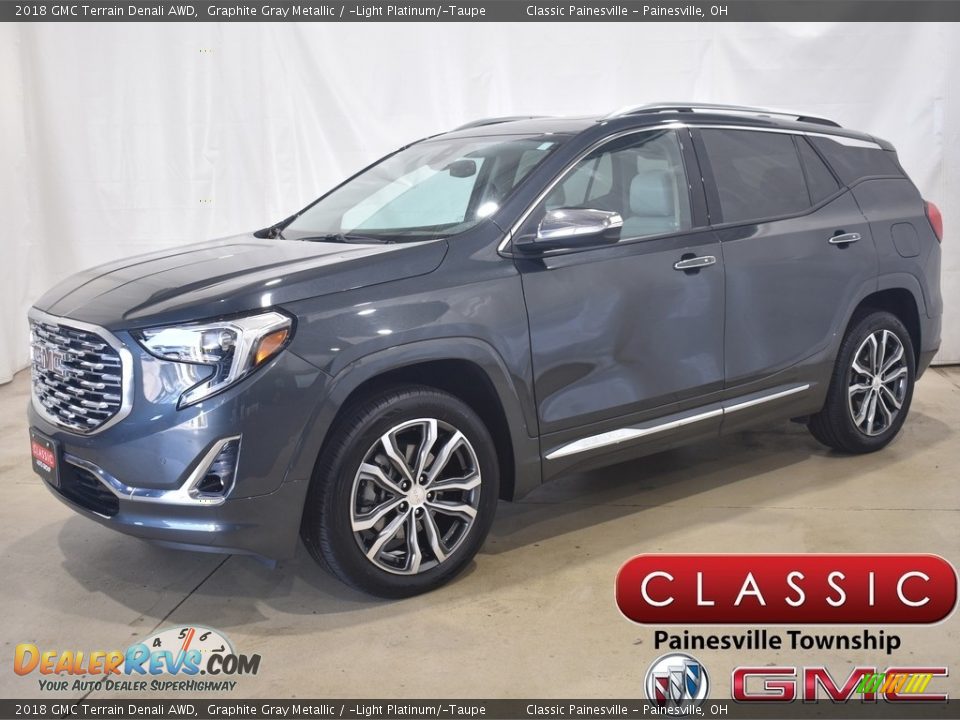 2018 GMC Terrain Denali AWD Graphite Gray Metallic / ­Light Platinum/­Taupe Photo #1