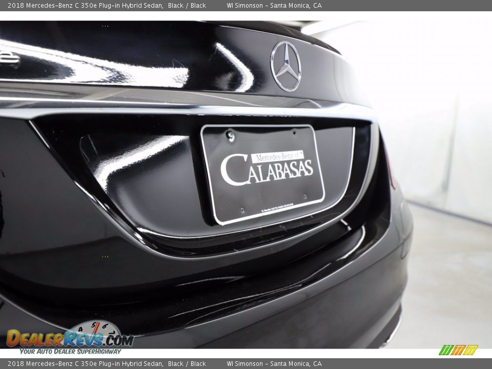 2018 Mercedes-Benz C 350e Plug-in Hybrid Sedan Black / Black Photo #11