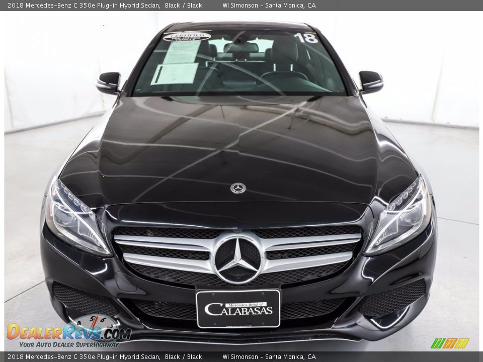 2018 Mercedes-Benz C 350e Plug-in Hybrid Sedan Black / Black Photo #16