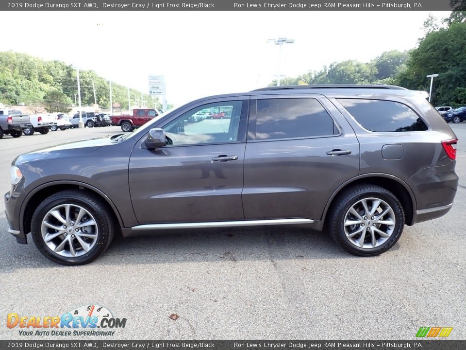 2019 Dodge Durango SXT AWD Destroyer Gray / Light Frost Beige/Black Photo #2