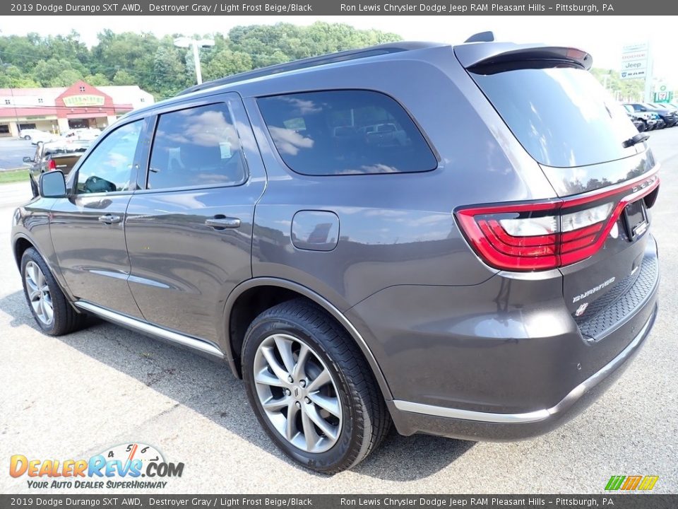 2019 Dodge Durango SXT AWD Destroyer Gray / Light Frost Beige/Black Photo #3