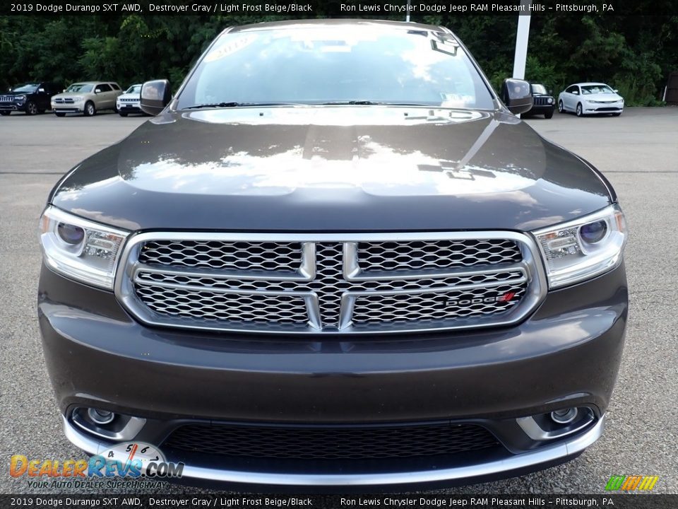 2019 Dodge Durango SXT AWD Destroyer Gray / Light Frost Beige/Black Photo #9