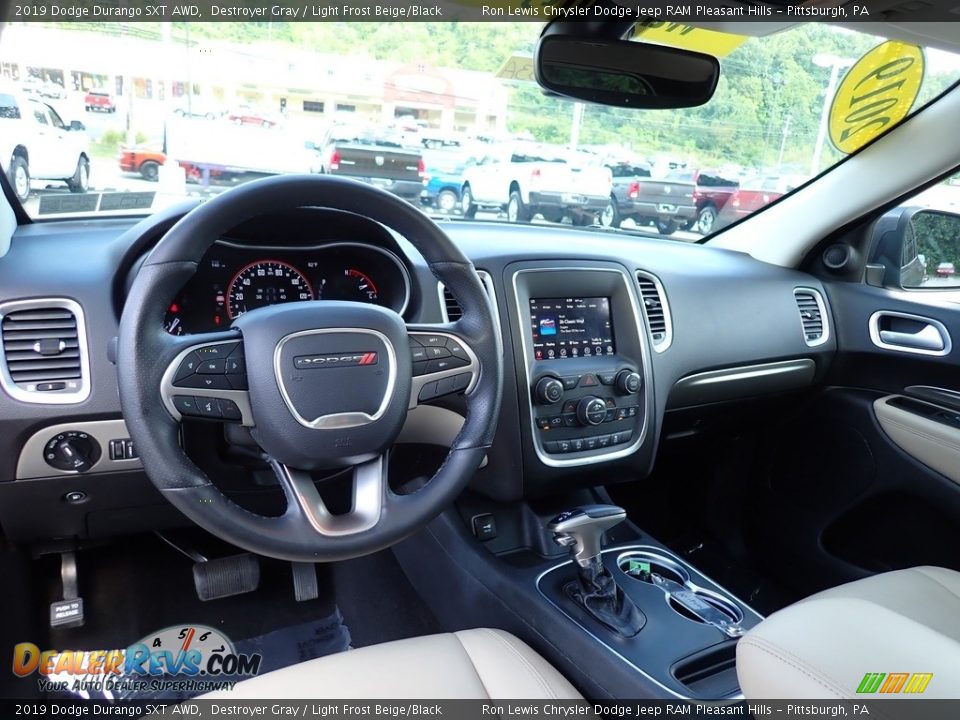 2019 Dodge Durango SXT AWD Destroyer Gray / Light Frost Beige/Black Photo #13