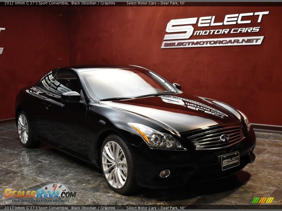 2012 Infiniti G 37 S Sport Convertible Black Obsidian / Graphite Photo #3