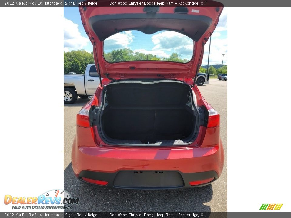 2012 Kia Rio Rio5 LX Hatchback Signal Red / Beige Photo #8