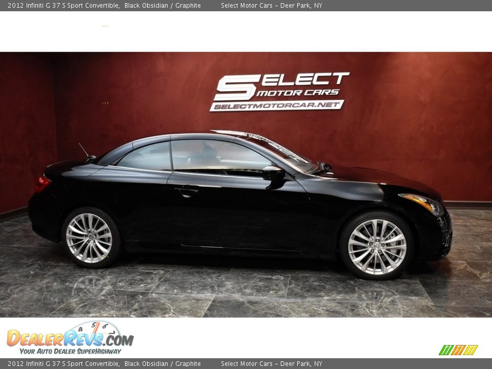 2012 Infiniti G 37 S Sport Convertible Black Obsidian / Graphite Photo #4