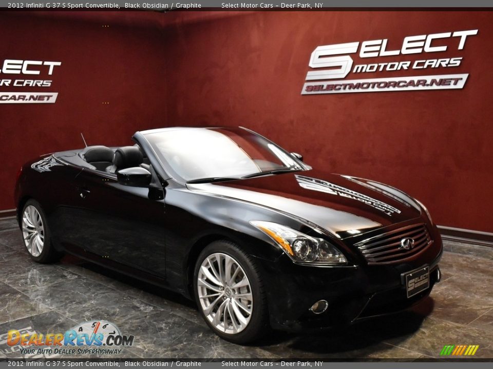 2012 Infiniti G 37 S Sport Convertible Black Obsidian / Graphite Photo #5