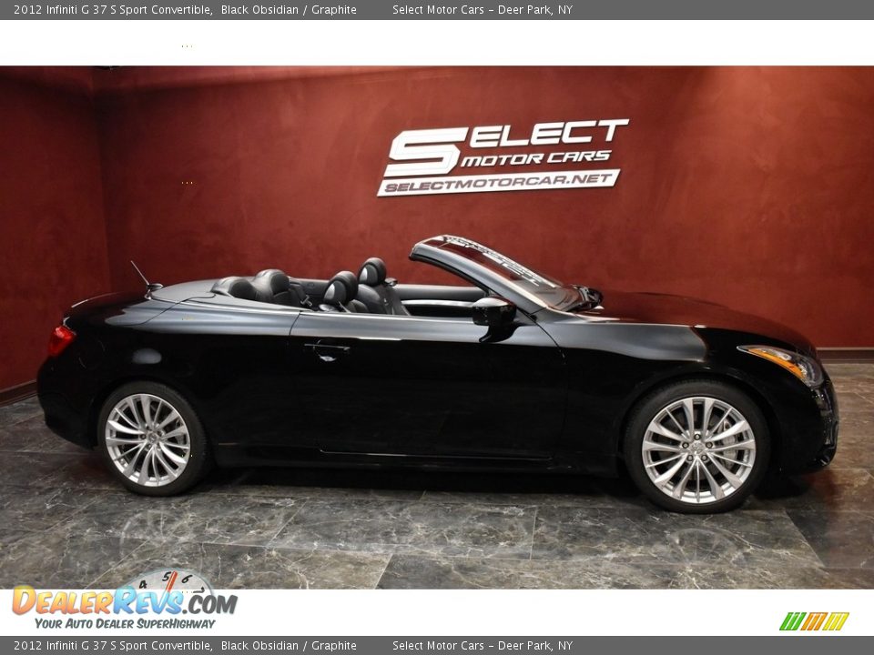 2012 Infiniti G 37 S Sport Convertible Black Obsidian / Graphite Photo #6