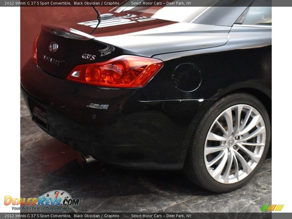 2012 Infiniti G 37 S Sport Convertible Black Obsidian / Graphite Photo #8