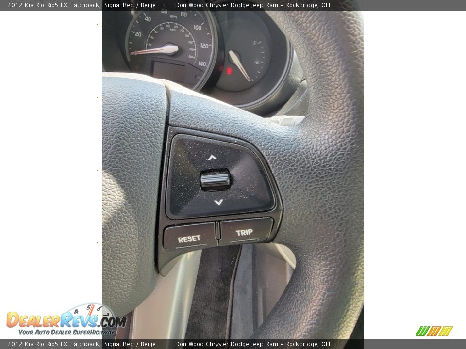2012 Kia Rio Rio5 LX Hatchback Signal Red / Beige Photo #14