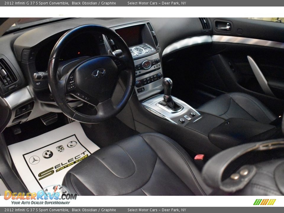 2012 Infiniti G 37 S Sport Convertible Black Obsidian / Graphite Photo #11