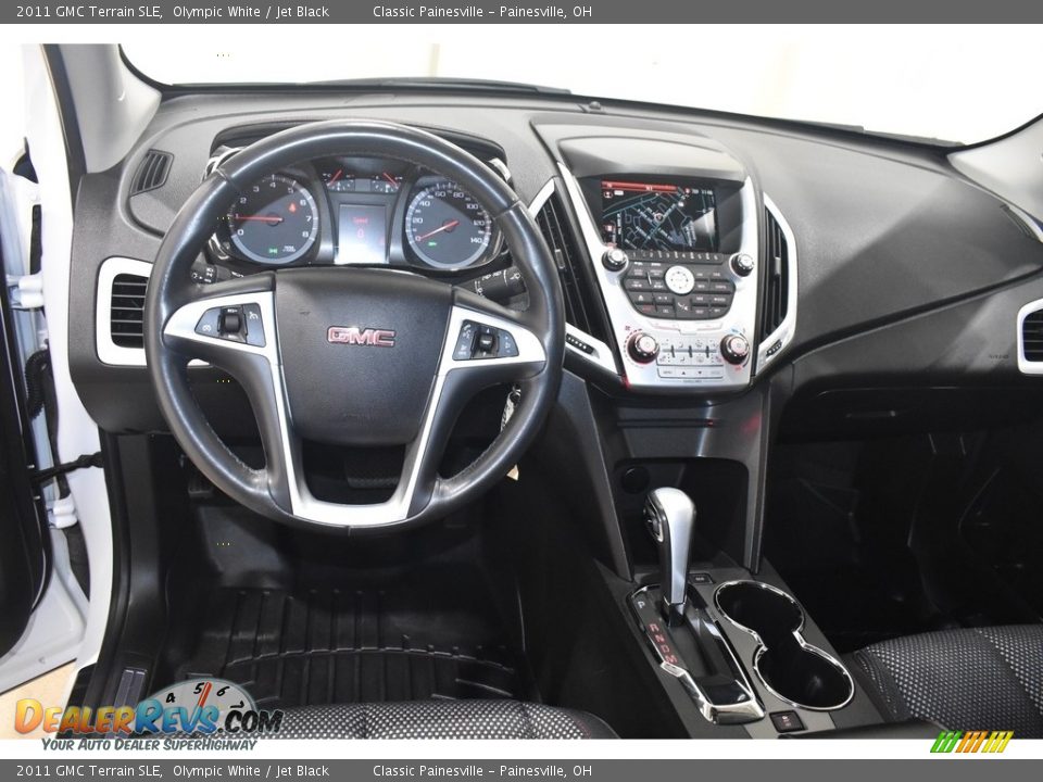 2011 GMC Terrain SLE Olympic White / Jet Black Photo #12