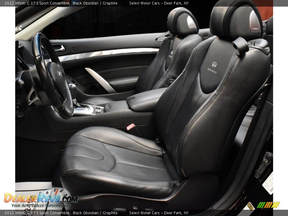 2012 Infiniti G 37 S Sport Convertible Black Obsidian / Graphite Photo #12