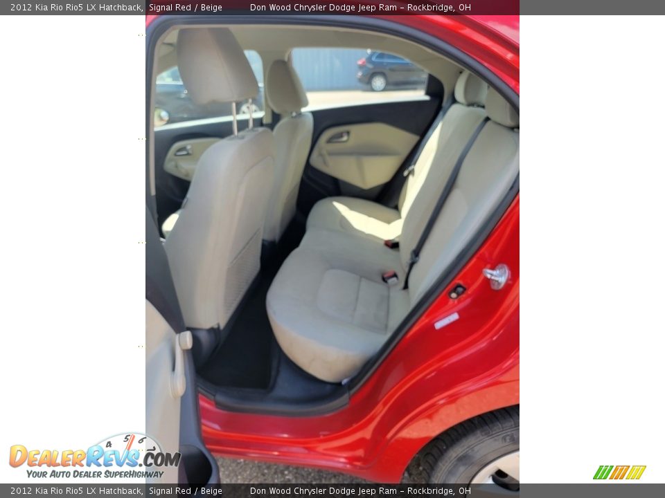 2012 Kia Rio Rio5 LX Hatchback Signal Red / Beige Photo #19